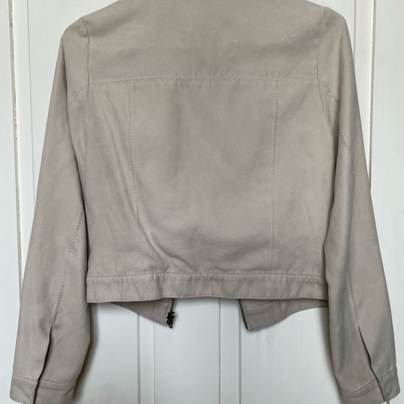 Suede MEXX blazer. Light tan. EUC - Picture 2 of 3